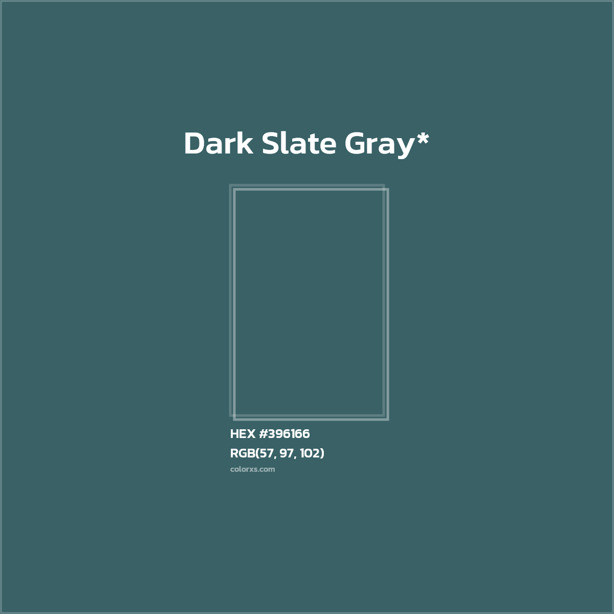 HEX #396166 Color Name, Color Code, Palettes, Similar Paints, Images