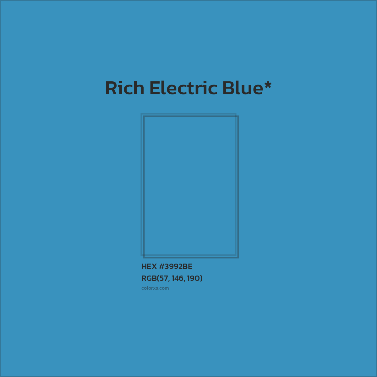 HEX #3992BE Color Name, Color Code, Palettes, Similar Paints, Images