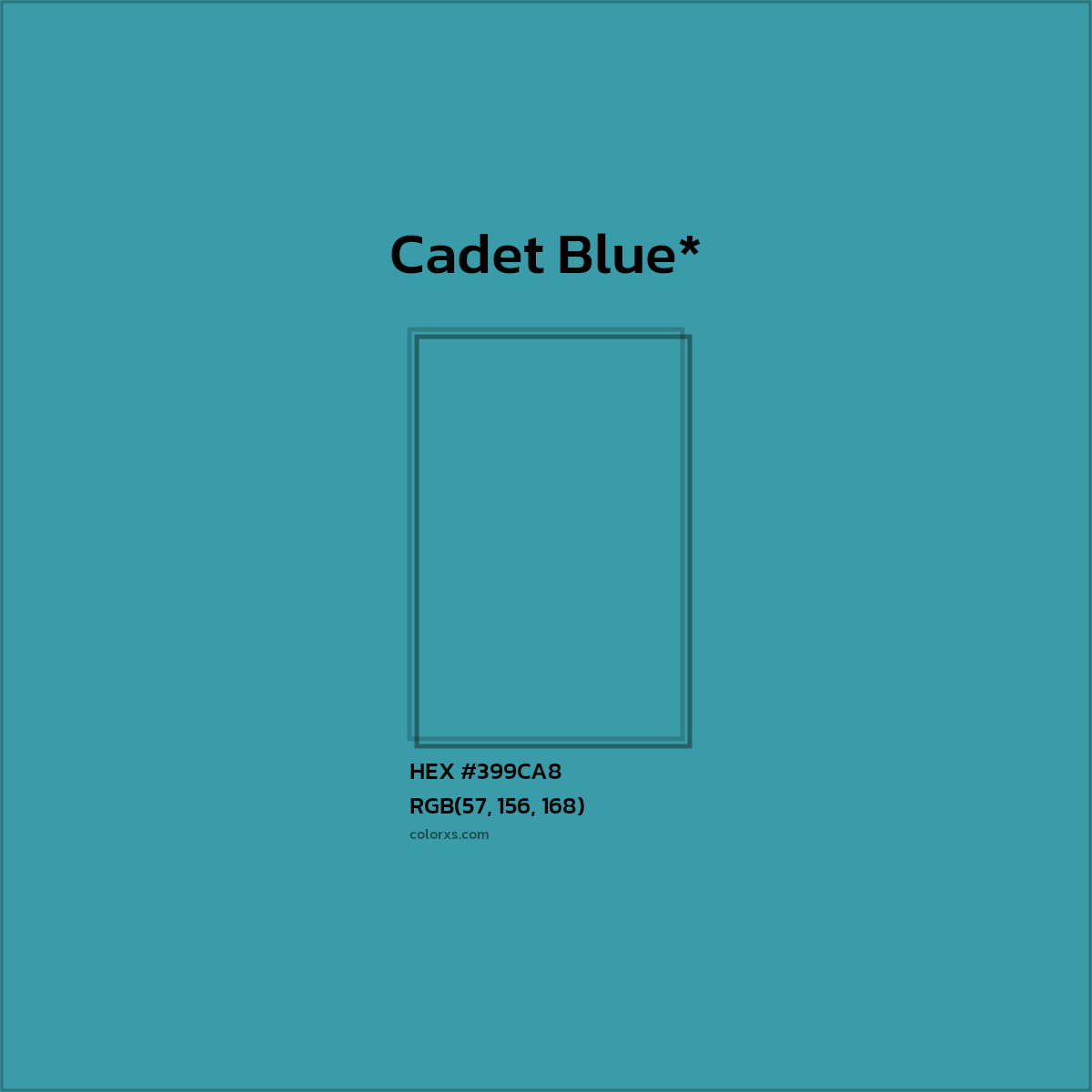 HEX #399CA8 Color Name, Color Code, Palettes, Similar Paints, Images