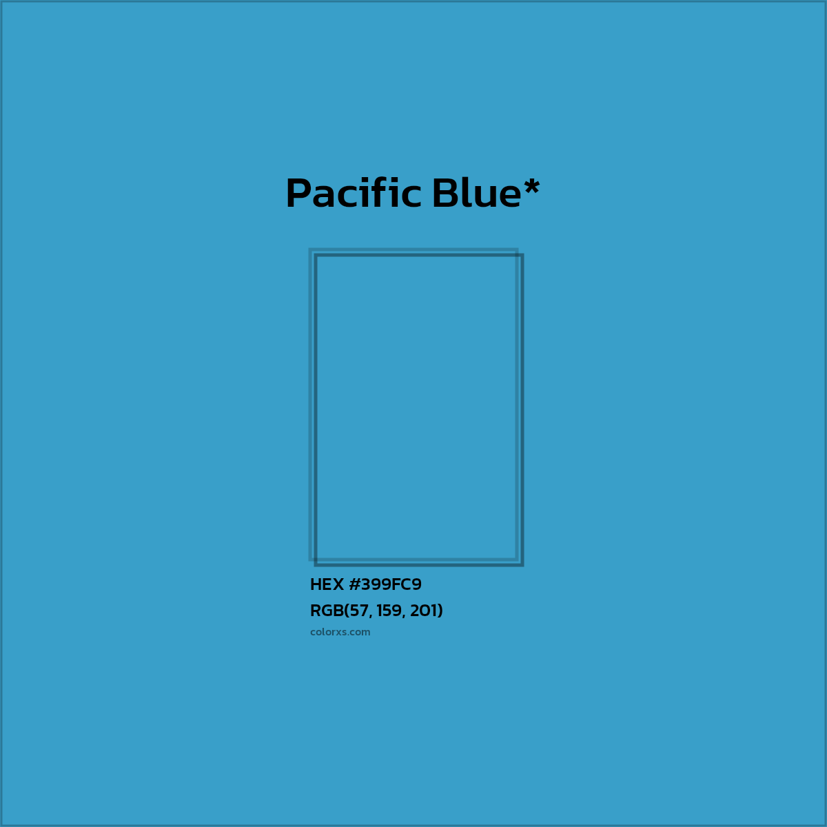 HEX #399FC9 Color Name, Color Code, Palettes, Similar Paints, Images