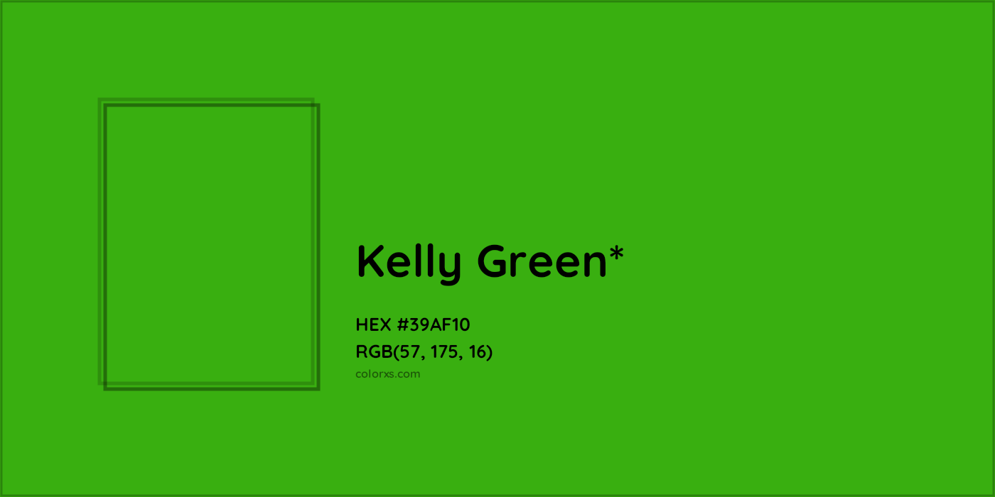HEX #39AF10 Color Name, Color Code, Palettes, Similar Paints, Images