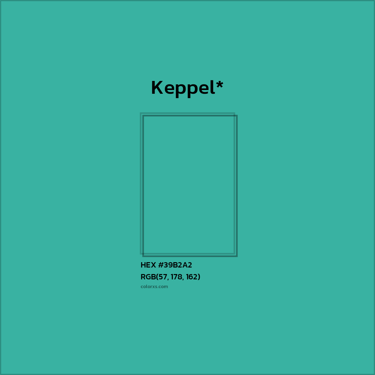 HEX #39B2A2 Color Name, Color Code, Palettes, Similar Paints, Images