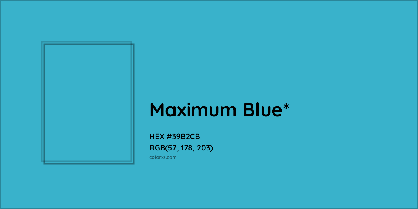 HEX #39B2CB Color Name, Color Code, Palettes, Similar Paints, Images