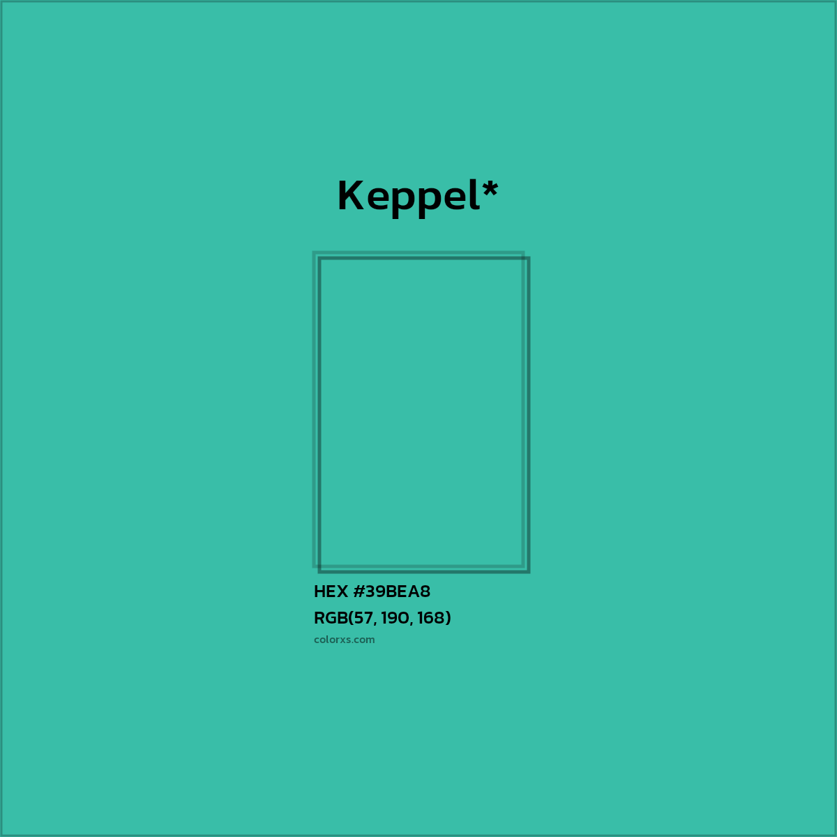 HEX #39BEA8 Color Name, Color Code, Palettes, Similar Paints, Images
