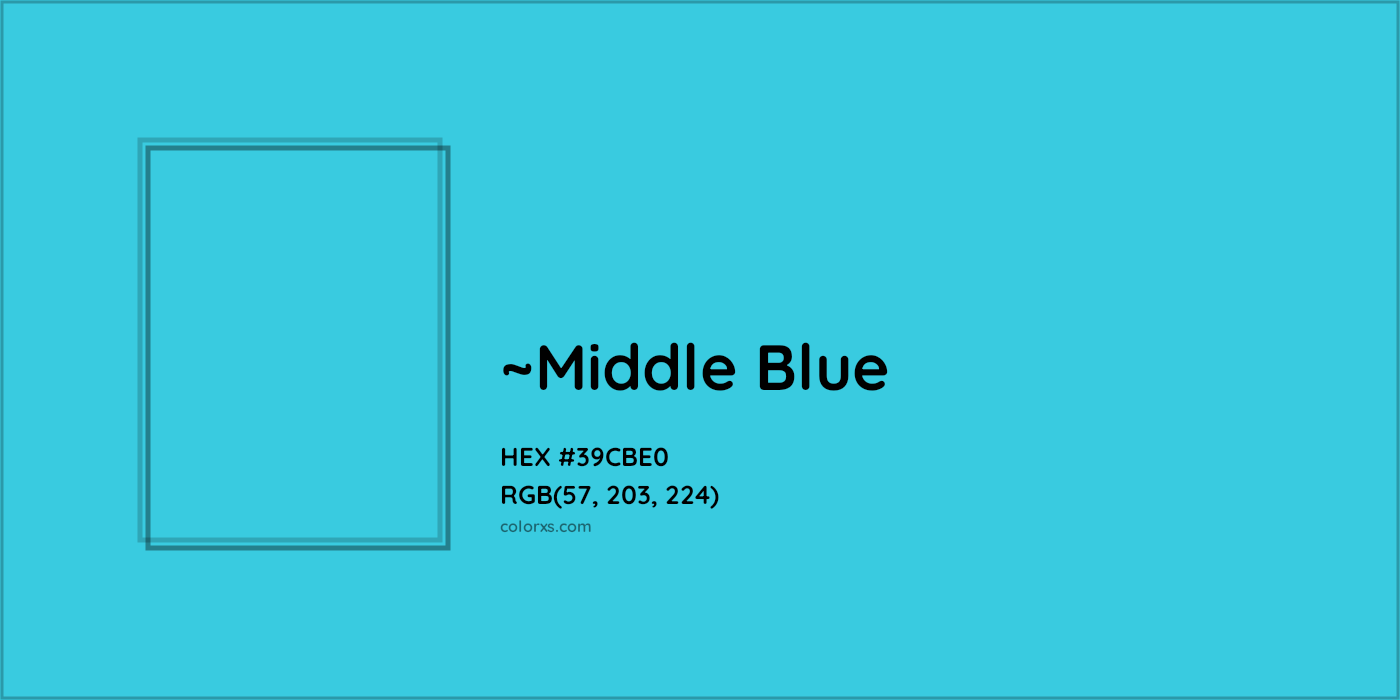 HEX #39CBE0 Color Name, Color Code, Palettes, Similar Paints, Images