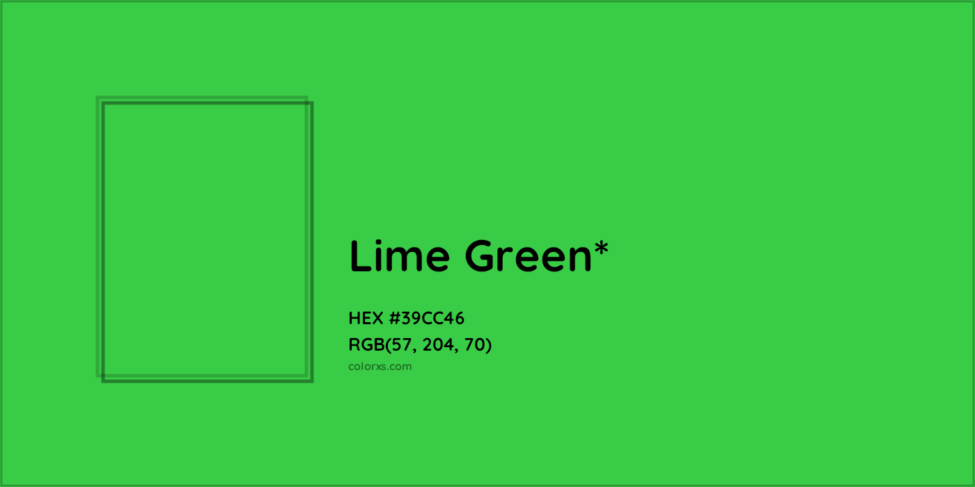 HEX #39CC46 Color Name, Color Code, Palettes, Similar Paints, Images