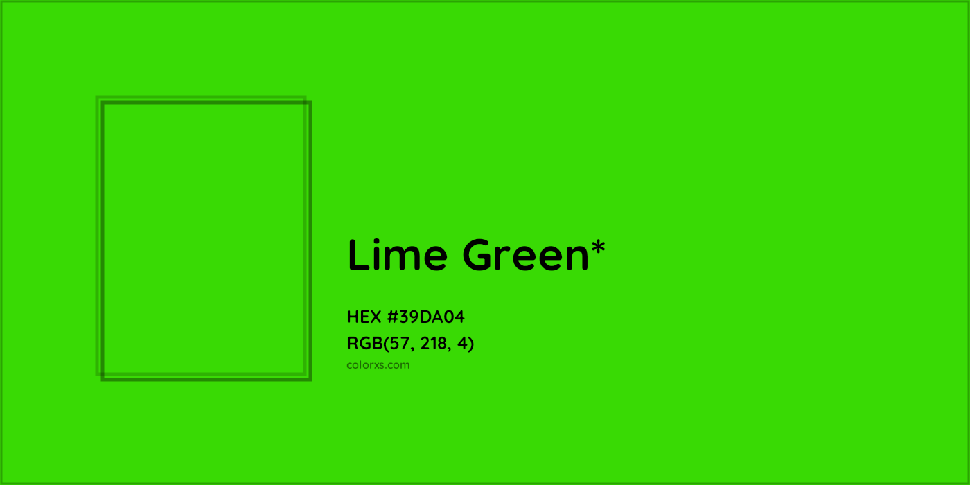 HEX #39DA04 Color Name, Color Code, Palettes, Similar Paints, Images