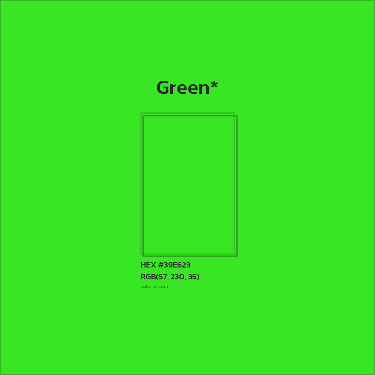 HEX #39E623 Color Name, Color Code, Palettes, Similar Paints, Images