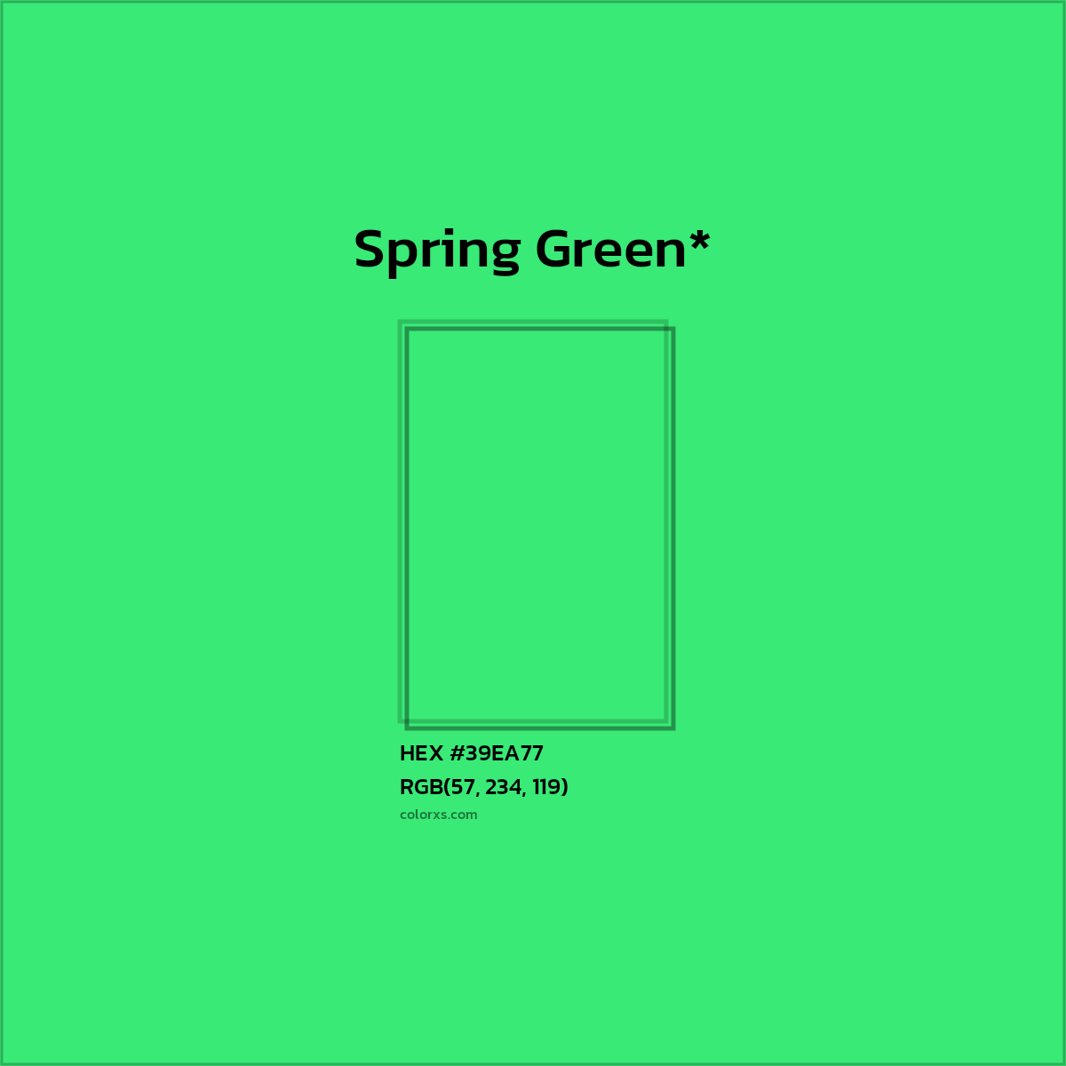 HEX #39EA77 Color Name, Color Code, Palettes, Similar Paints, Images