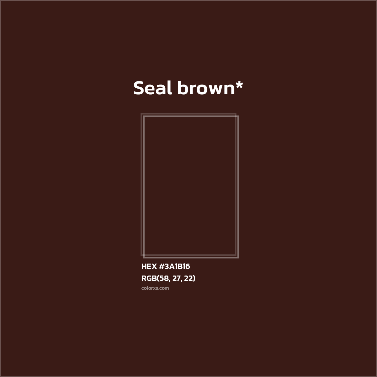 HEX #3A1B16 Color Name, Color Code, Palettes, Similar Paints, Images
