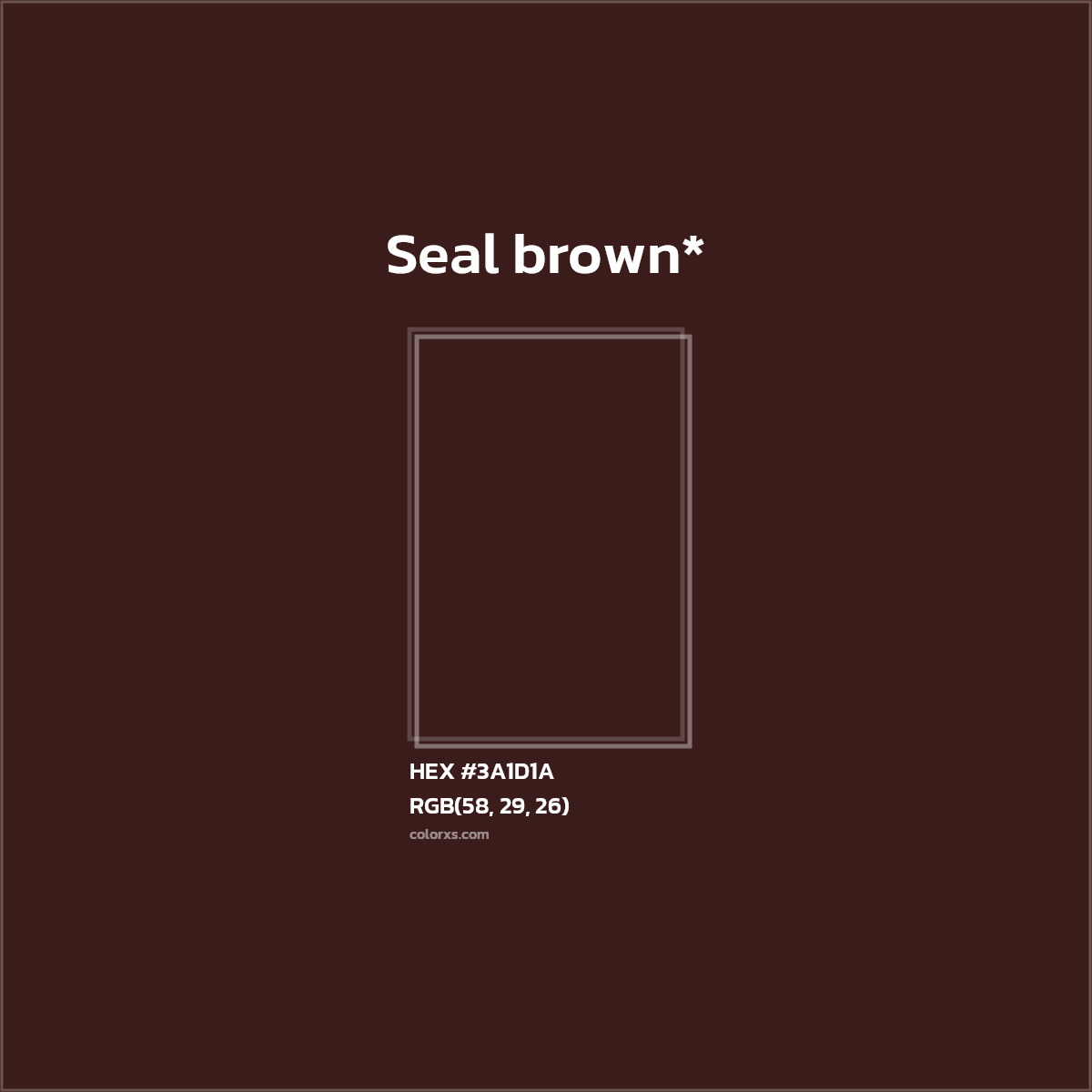 HEX #3A1D1A Color Name, Color Code, Palettes, Similar Paints, Images