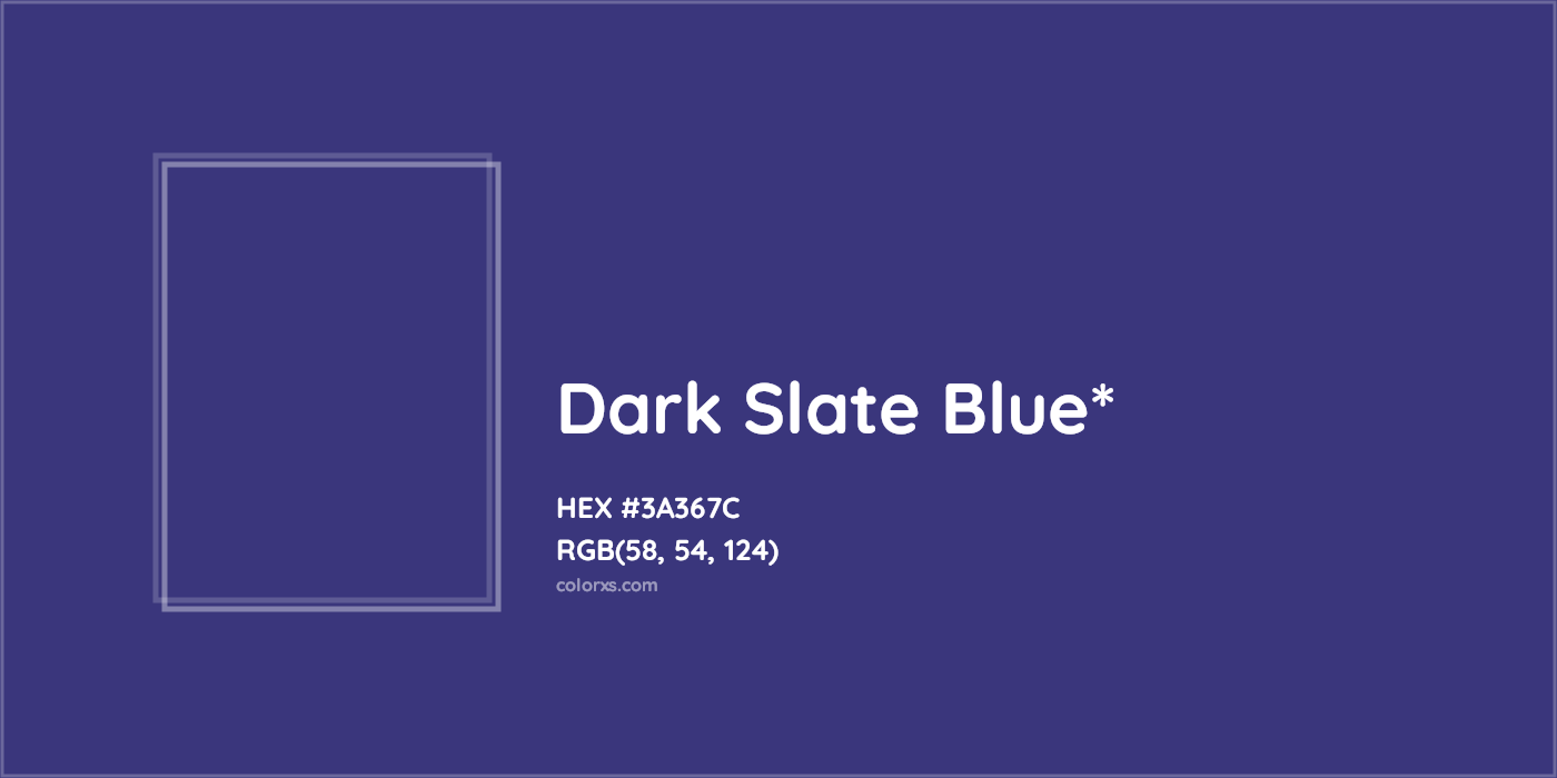 HEX #3A367C Color Name, Color Code, Palettes, Similar Paints, Images