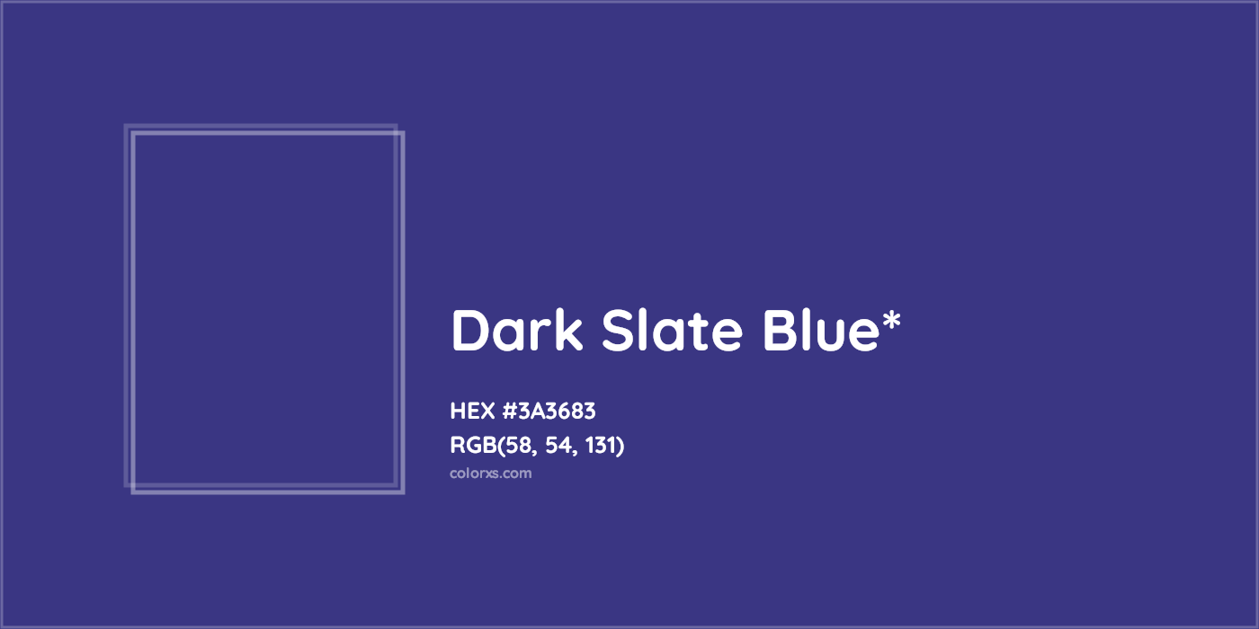 HEX #3A3683 Color Name, Color Code, Palettes, Similar Paints, Images