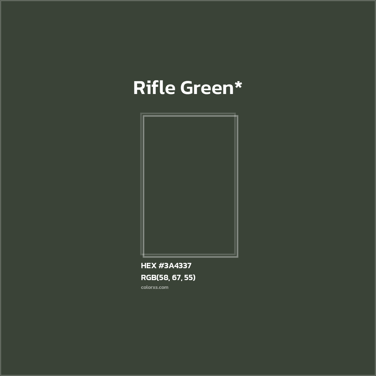 HEX #3A4337 Color Name, Color Code, Palettes, Similar Paints, Images