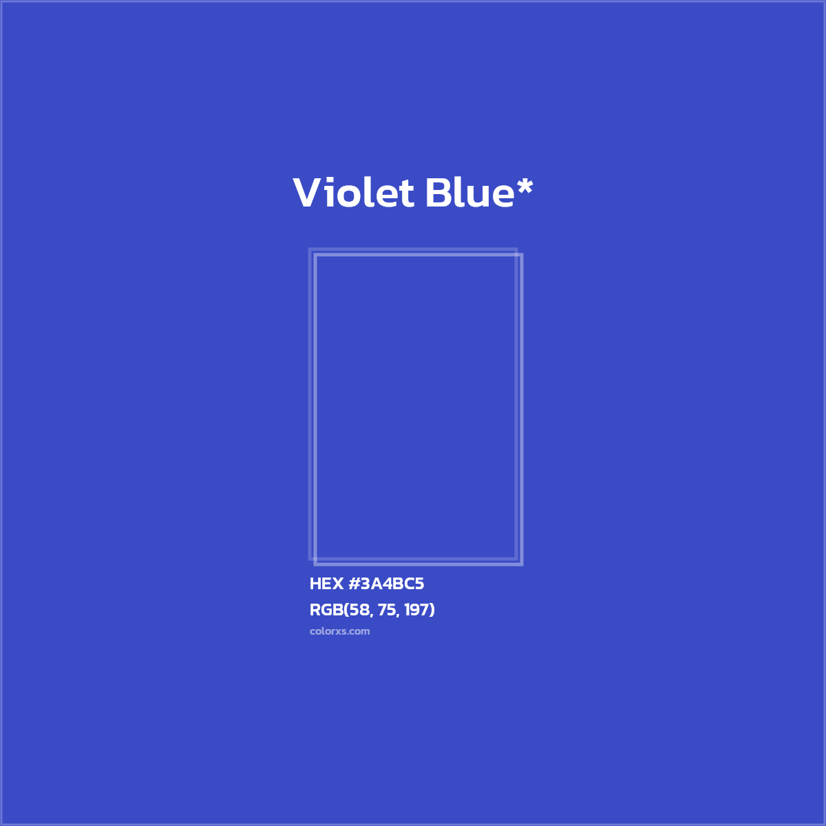 HEX #3A4BC5 Color Name, Color Code, Palettes, Similar Paints, Images