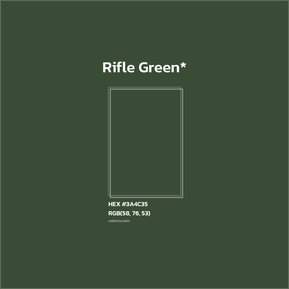 HEX #3A4C35 Color Name, Color Code, Palettes, Similar Paints, Images