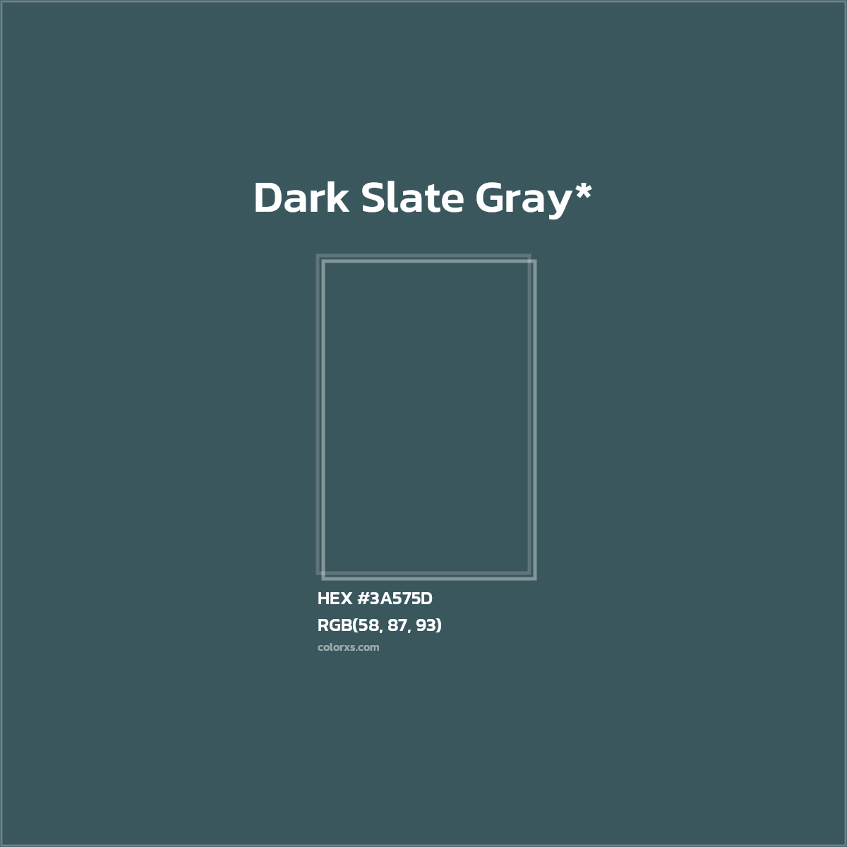HEX #3A575D Color Name, Color Code, Palettes, Similar Paints, Images