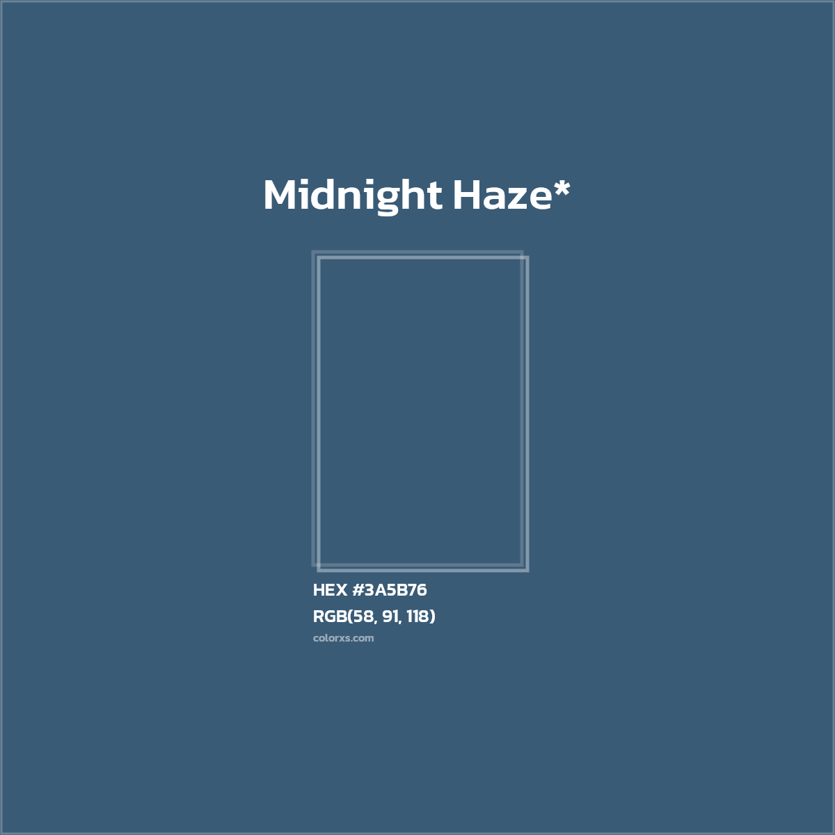 HEX #3A5B76 Color Name, Color Code, Palettes, Similar Paints, Images