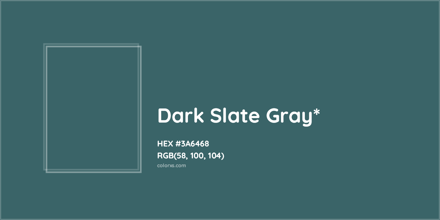 HEX #3A6468 Color Name, Color Code, Palettes, Similar Paints, Images