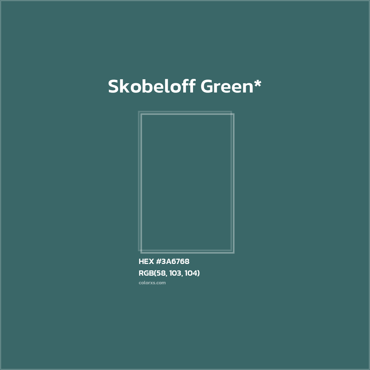 HEX #3A6768 Color Name, Color Code, Palettes, Similar Paints, Images