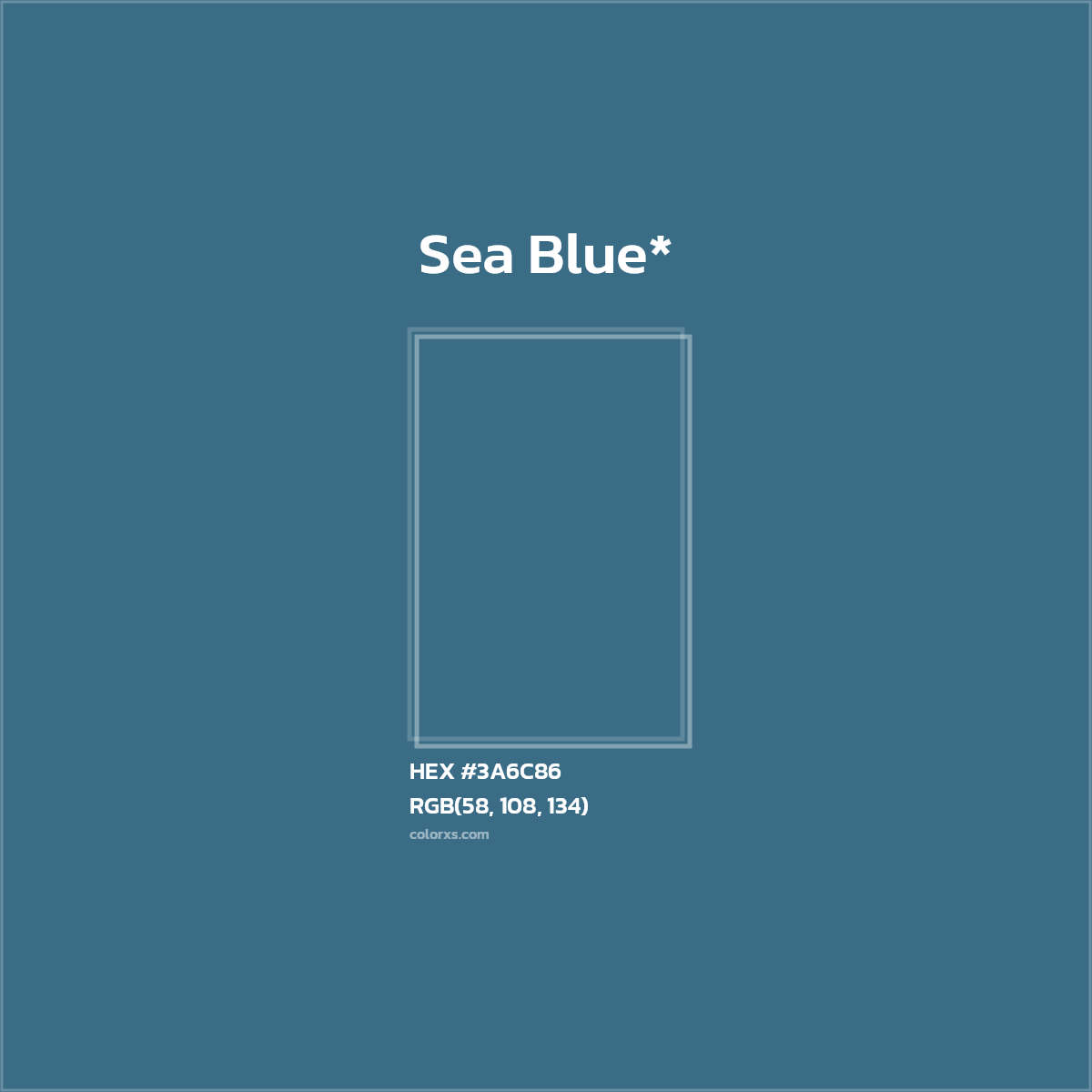 HEX #3A6C86 Color Name, Color Code, Palettes, Similar Paints, Images