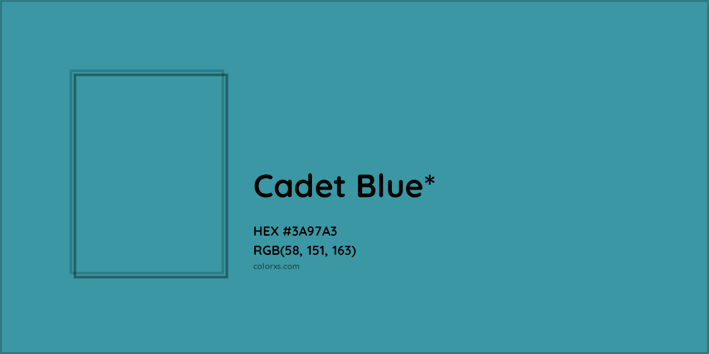 HEX #3A97A3 Color Name, Color Code, Palettes, Similar Paints, Images
