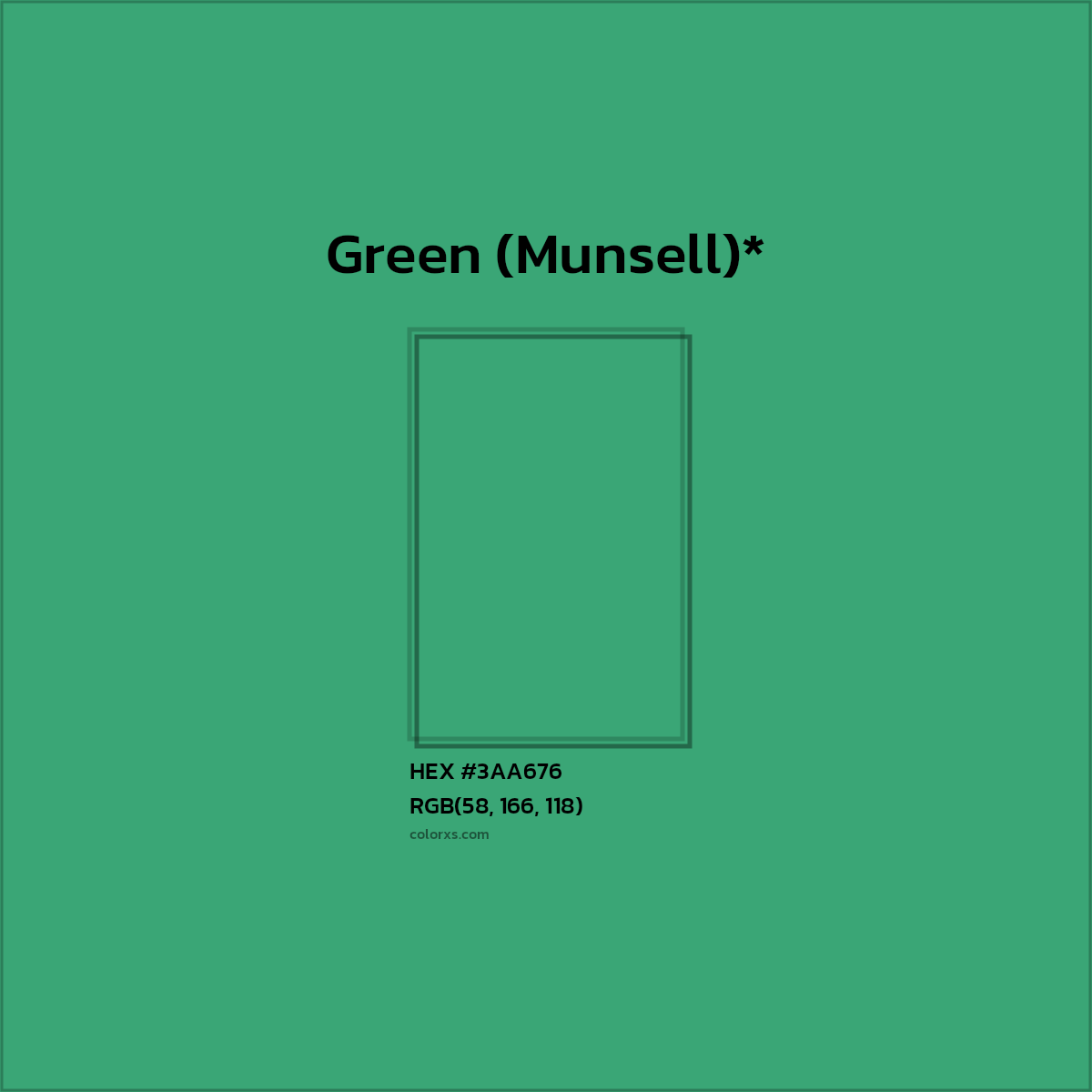 HEX #3AA676 Color Name, Color Code, Palettes, Similar Paints, Images