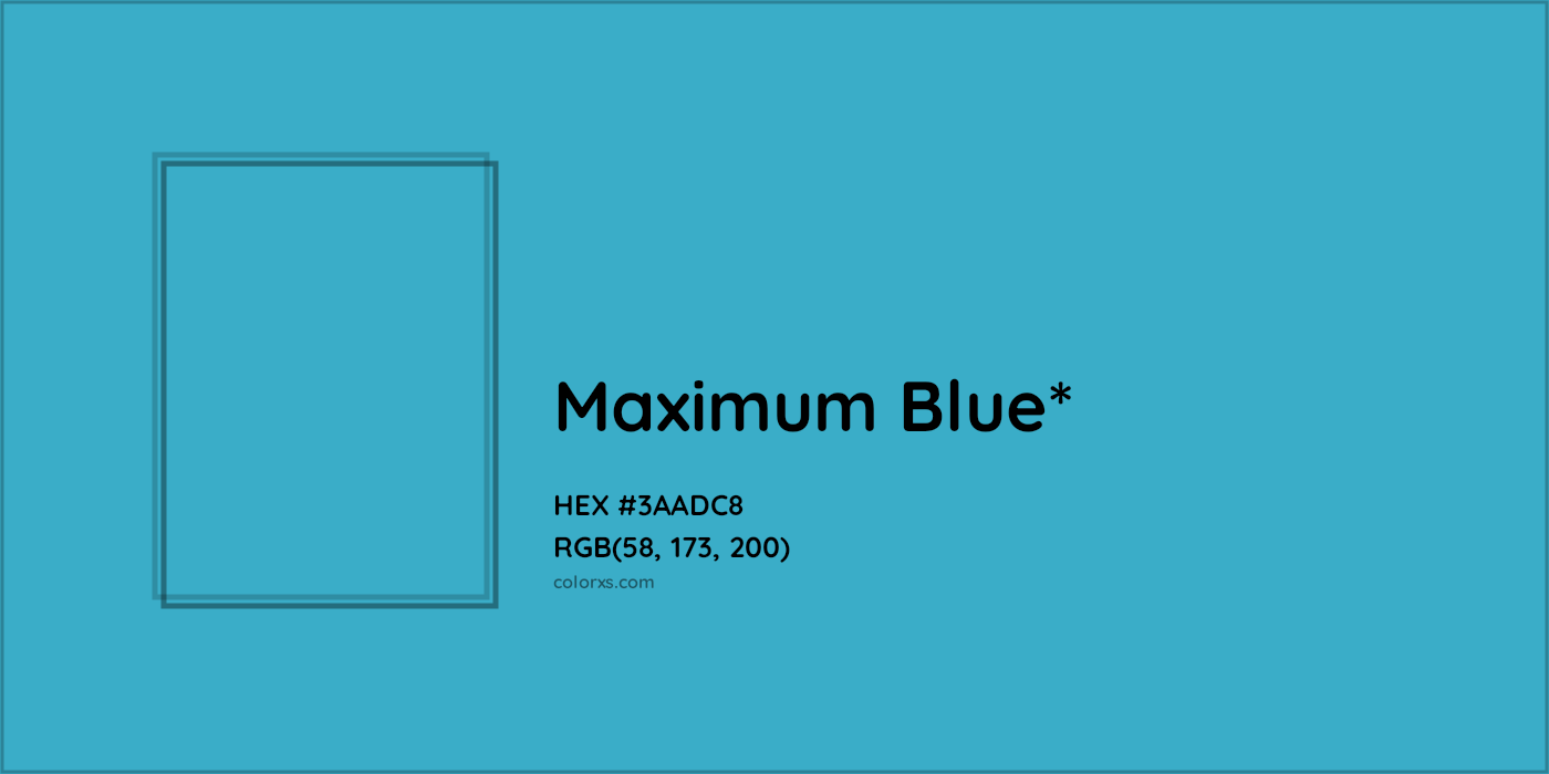 HEX #3AADC8 Color Name, Color Code, Palettes, Similar Paints, Images