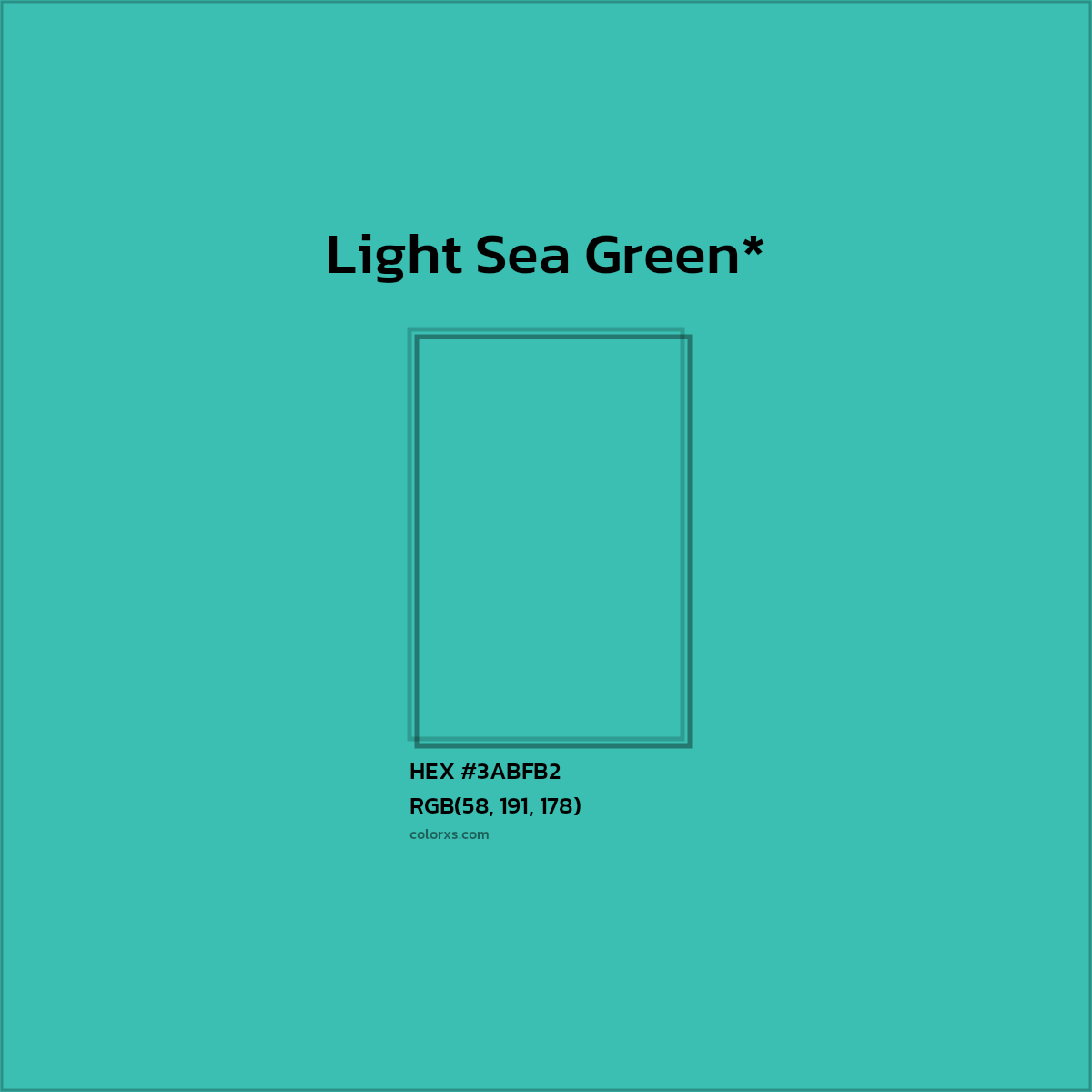 HEX #3ABFB2 Color Name, Color Code, Palettes, Similar Paints, Images