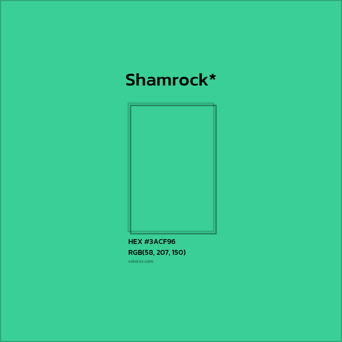 HEX #3ACF96 Color Name, Color Code, Palettes, Similar Paints, Images