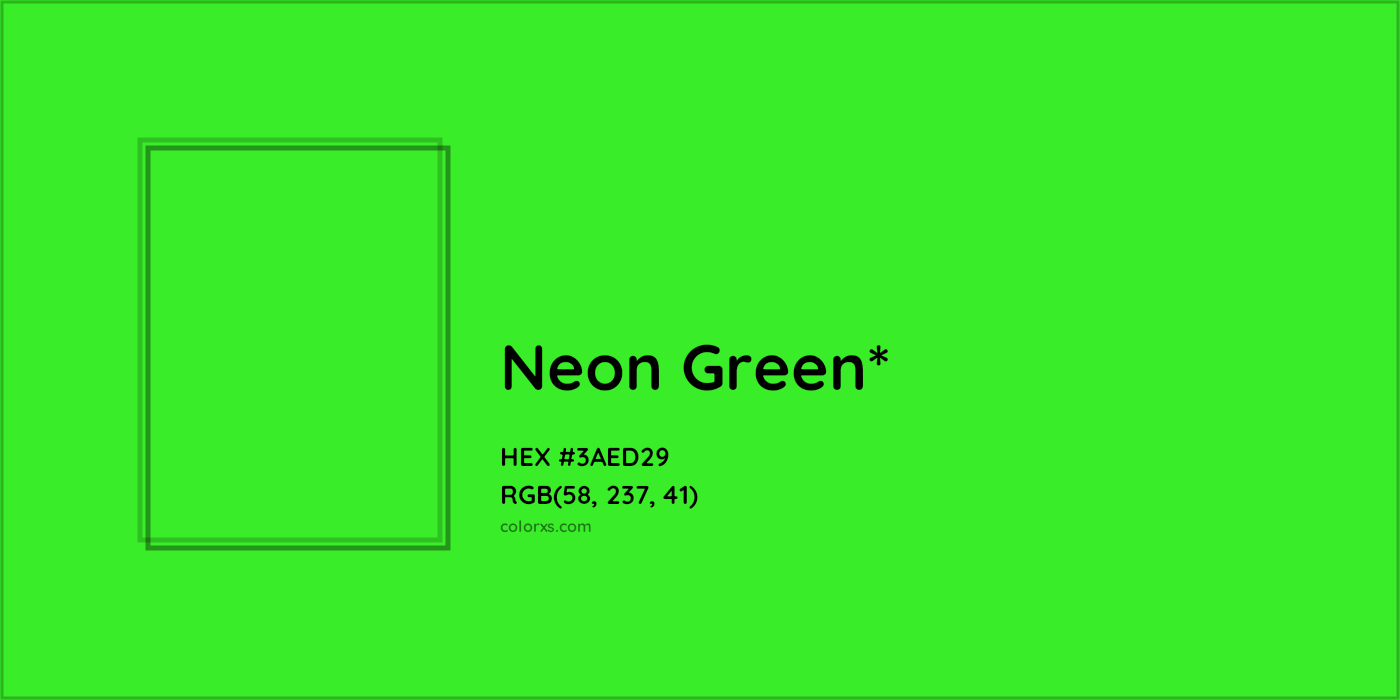 HEX #3AED29 Color Name, Color Code, Palettes, Similar Paints, Images