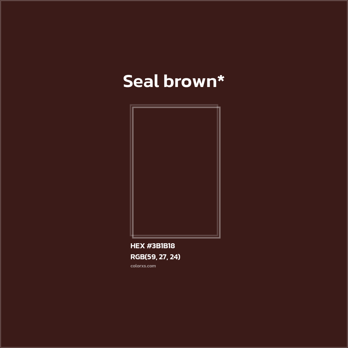 HEX #3B1B18 Color Name, Color Code, Palettes, Similar Paints, Images