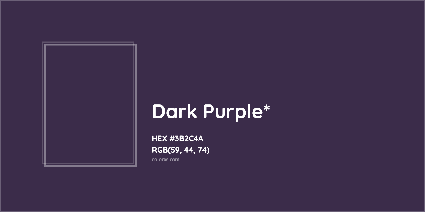 HEX #3B2C4A Color Name, Color Code, Palettes, Similar Paints, Images