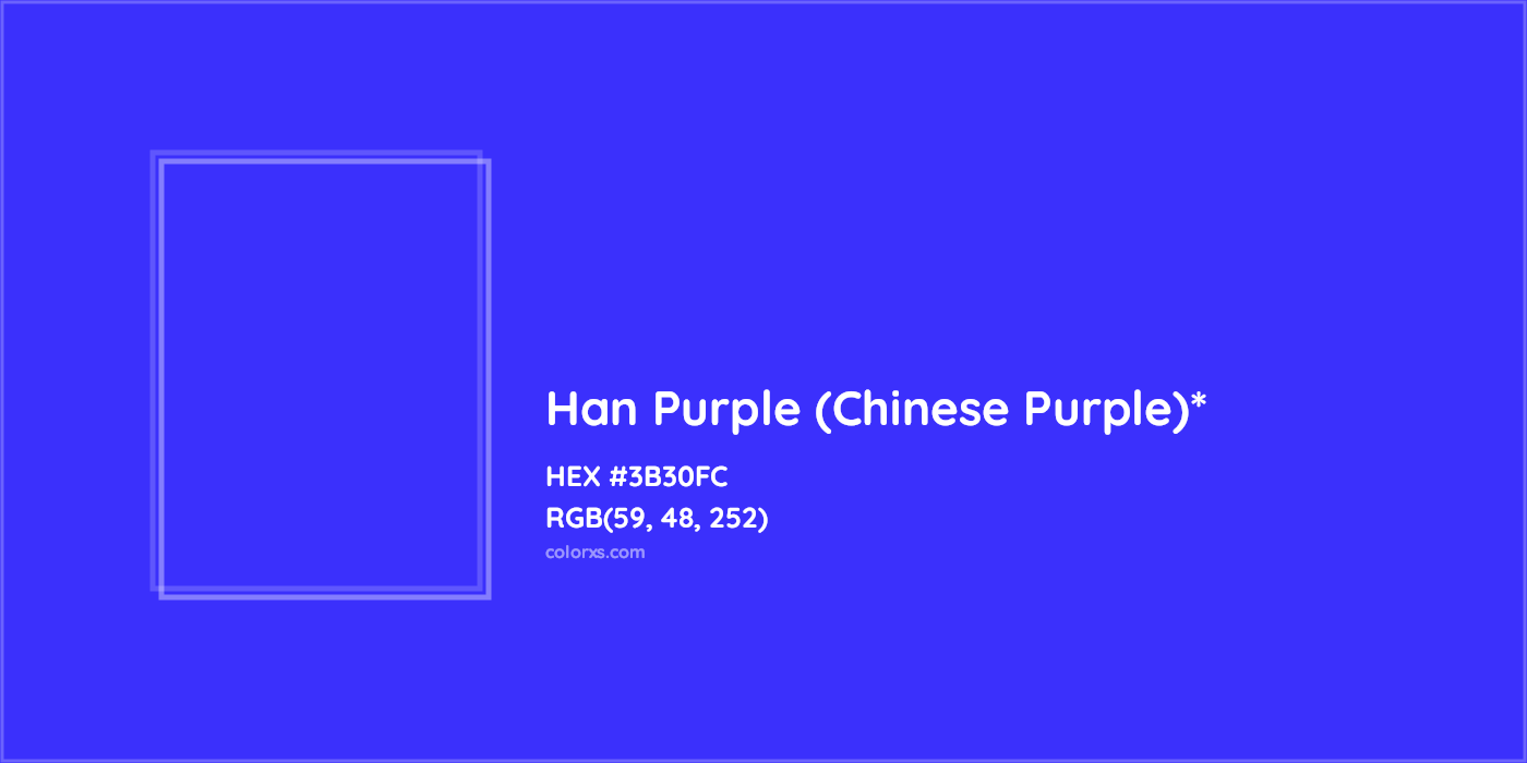 HEX #3B30FC Color Name, Color Code, Palettes, Similar Paints, Images