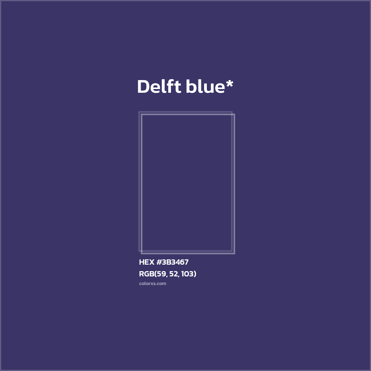 HEX #3B3467 Color Name, Color Code, Palettes, Similar Paints, Images