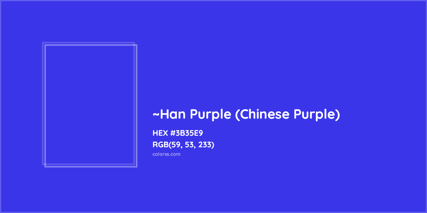 HEX #3B35E9 Color Name, Color Code, Palettes, Similar Paints, Images