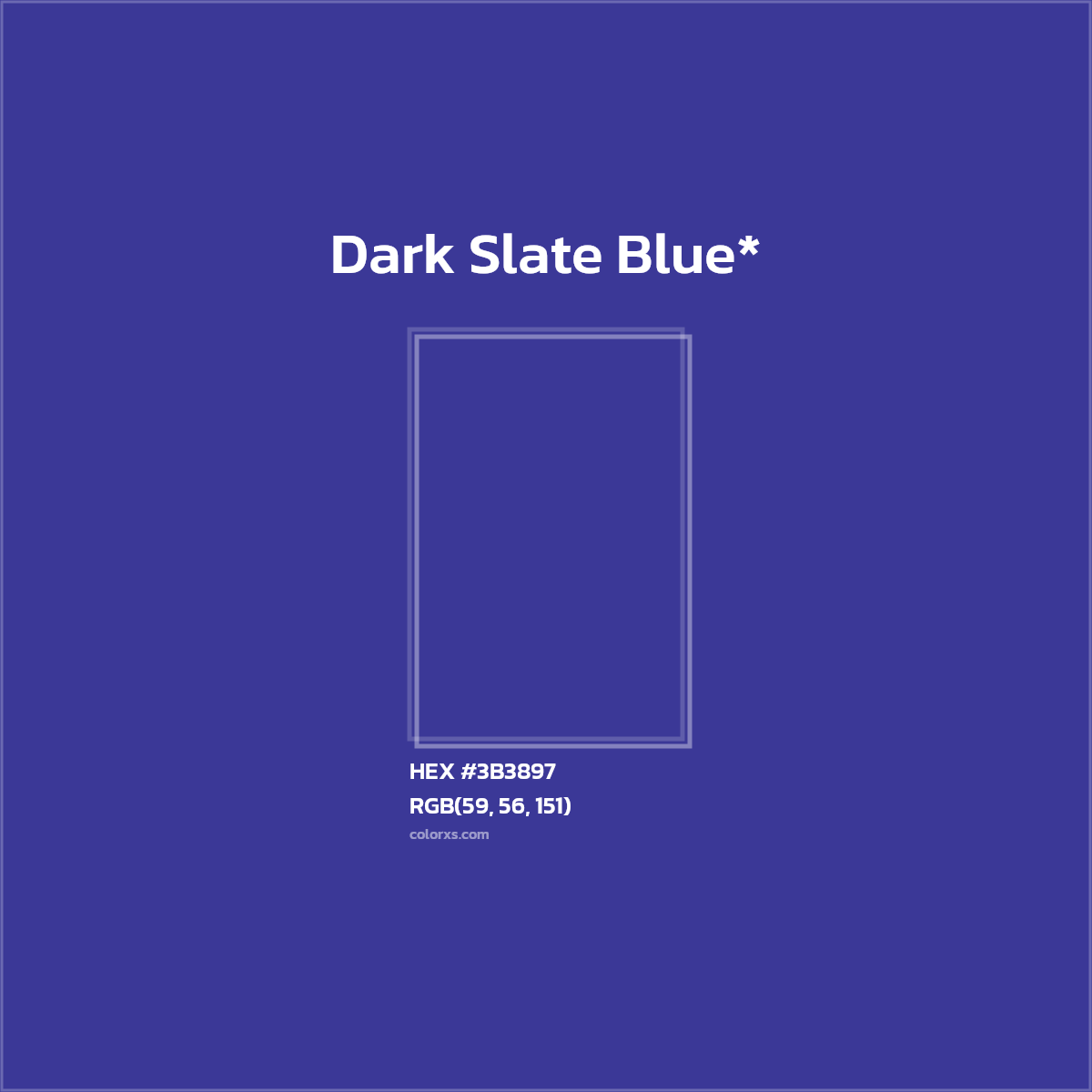 HEX #3B3897 Color Name, Color Code, Palettes, Similar Paints, Images