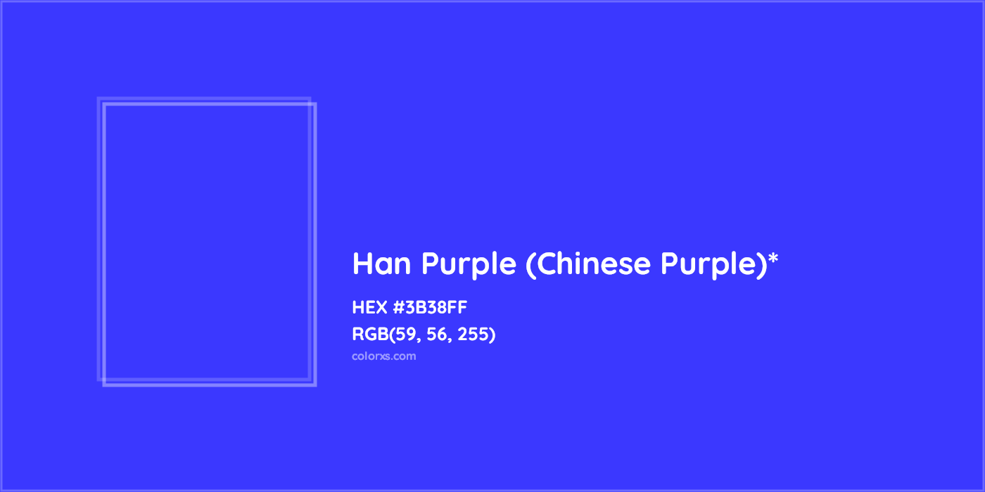 HEX #3B38FF Color Name, Color Code, Palettes, Similar Paints, Images
