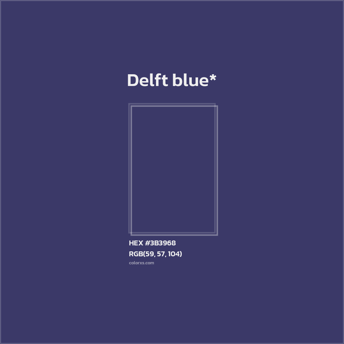 HEX #3B3968 Color Name, Color Code, Palettes, Similar Paints, Images