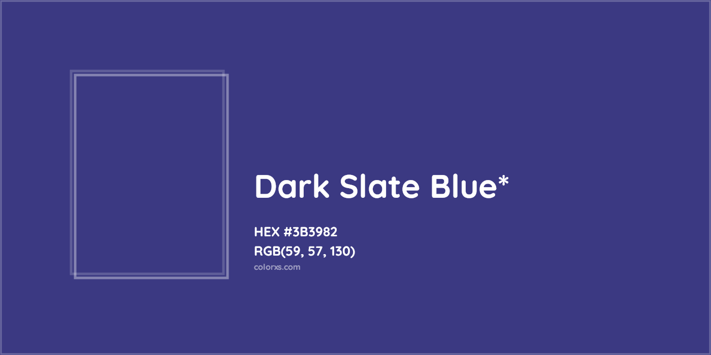 HEX #3B3982 Color Name, Color Code, Palettes, Similar Paints, Images