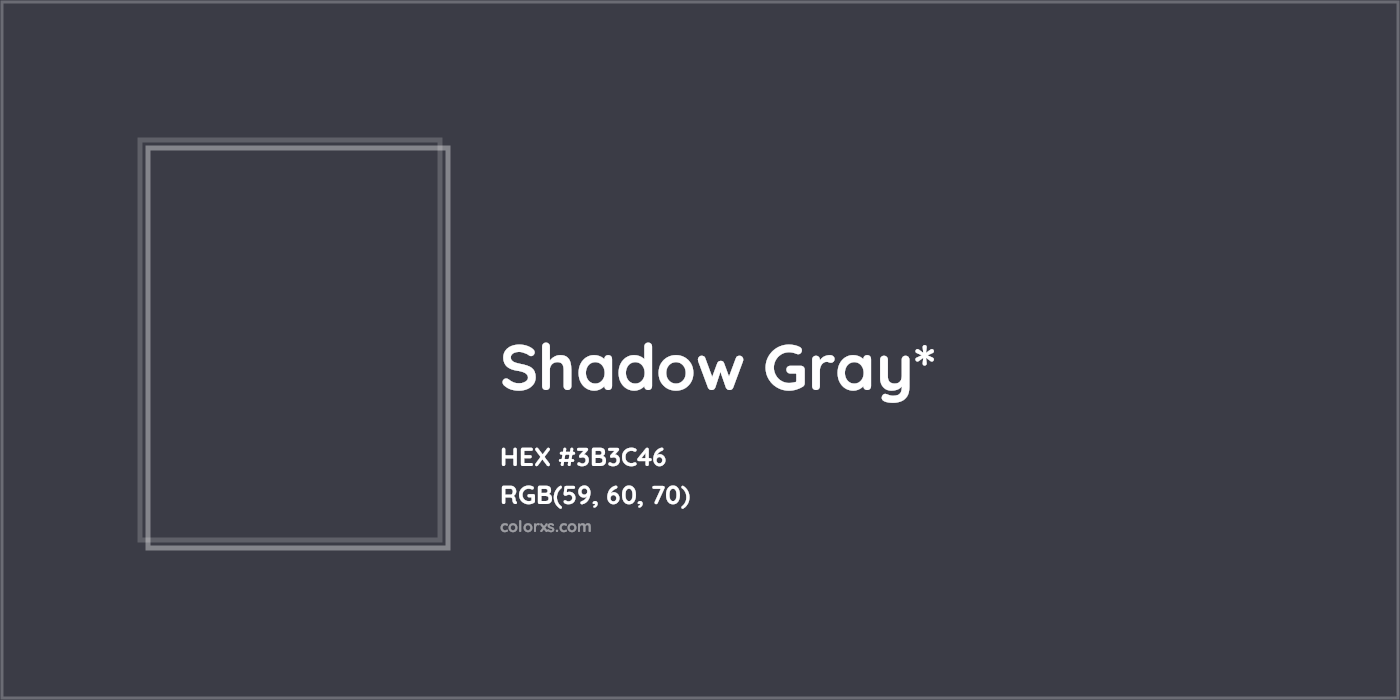 HEX #3B3C46 Color Name, Color Code, Palettes, Similar Paints, Images
