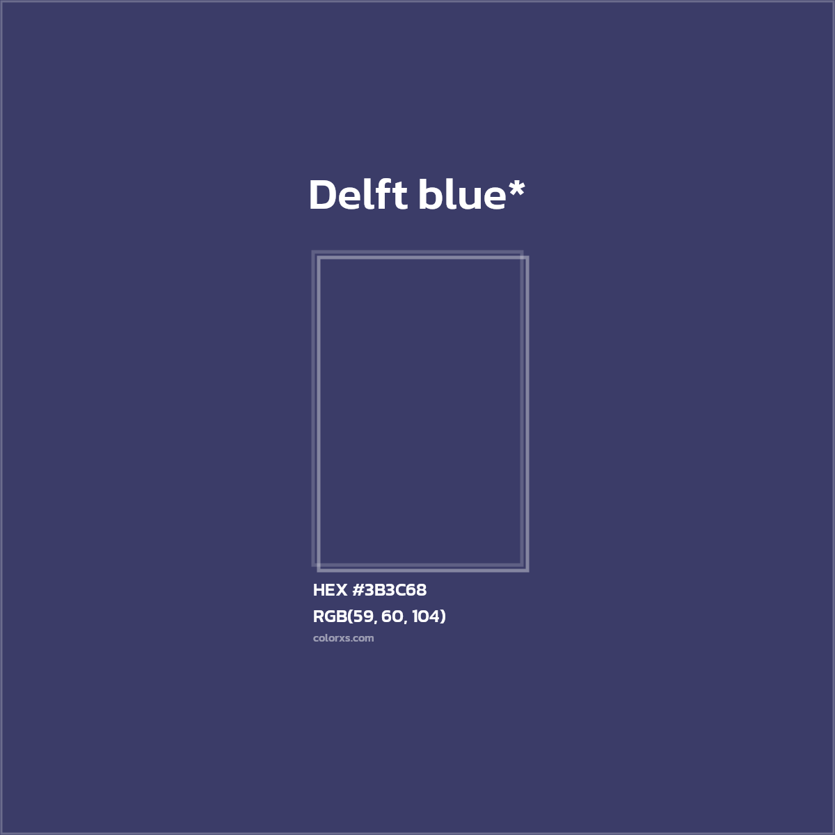HEX #3B3C68 Color Name, Color Code, Palettes, Similar Paints, Images