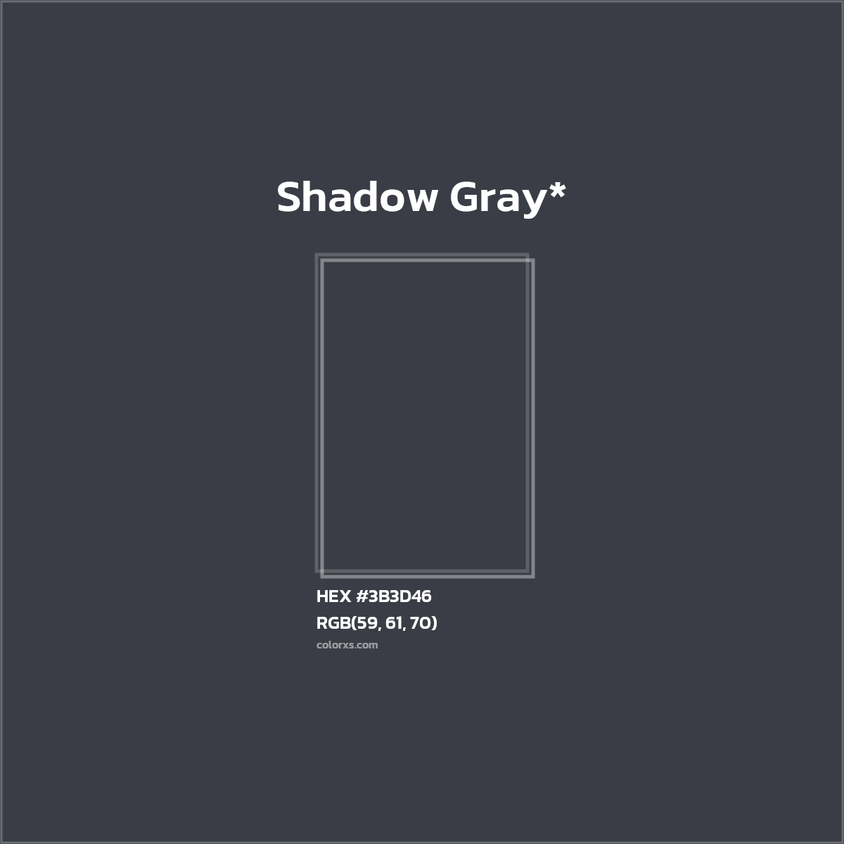 HEX #3B3D46 Color Name, Color Code, Palettes, Similar Paints, Images