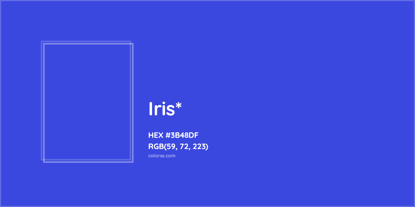 HEX #3B48DF Color Name, Color Code, Palettes, Similar Paints, Images