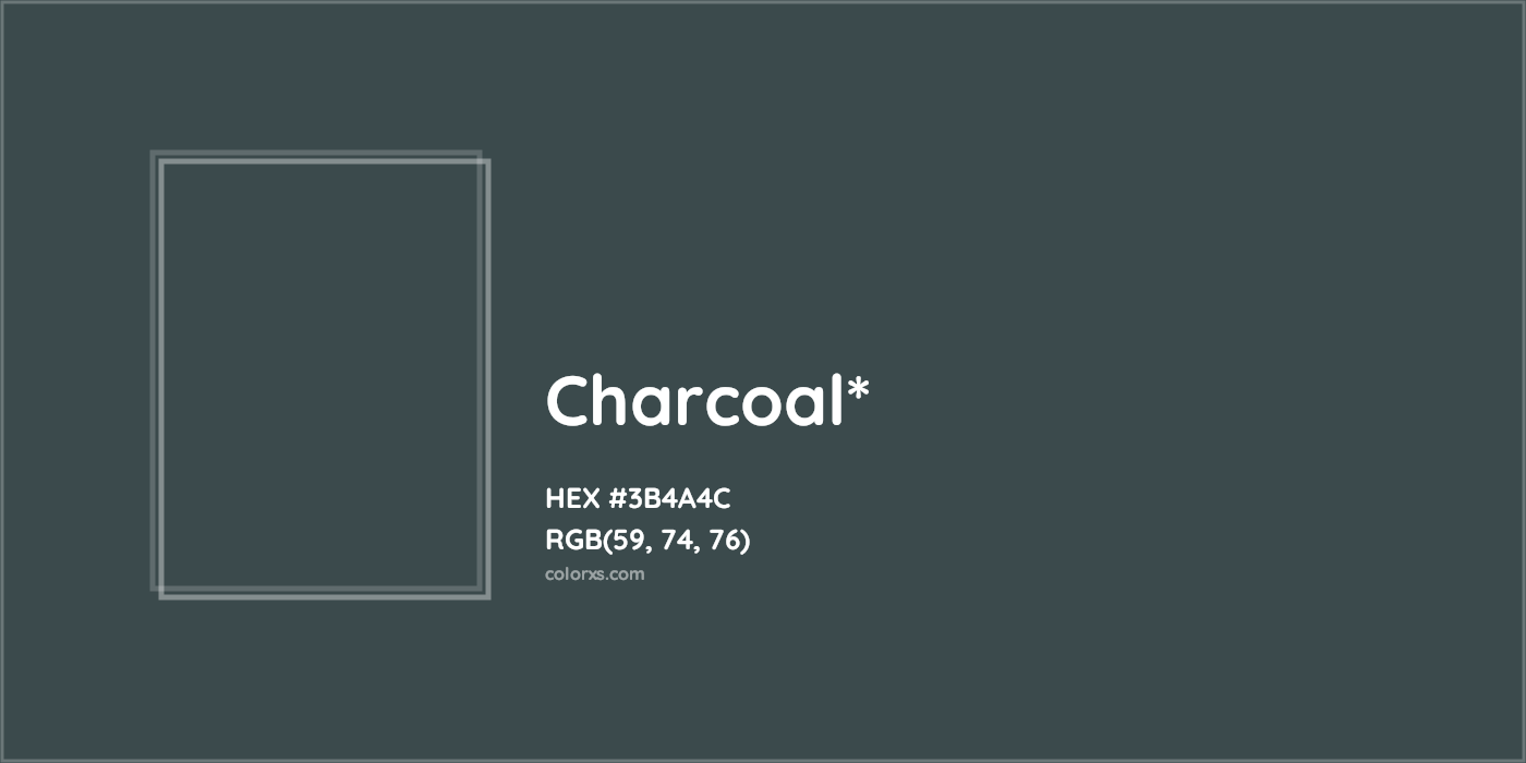 HEX #3B4A4C Color Name, Color Code, Palettes, Similar Paints, Images