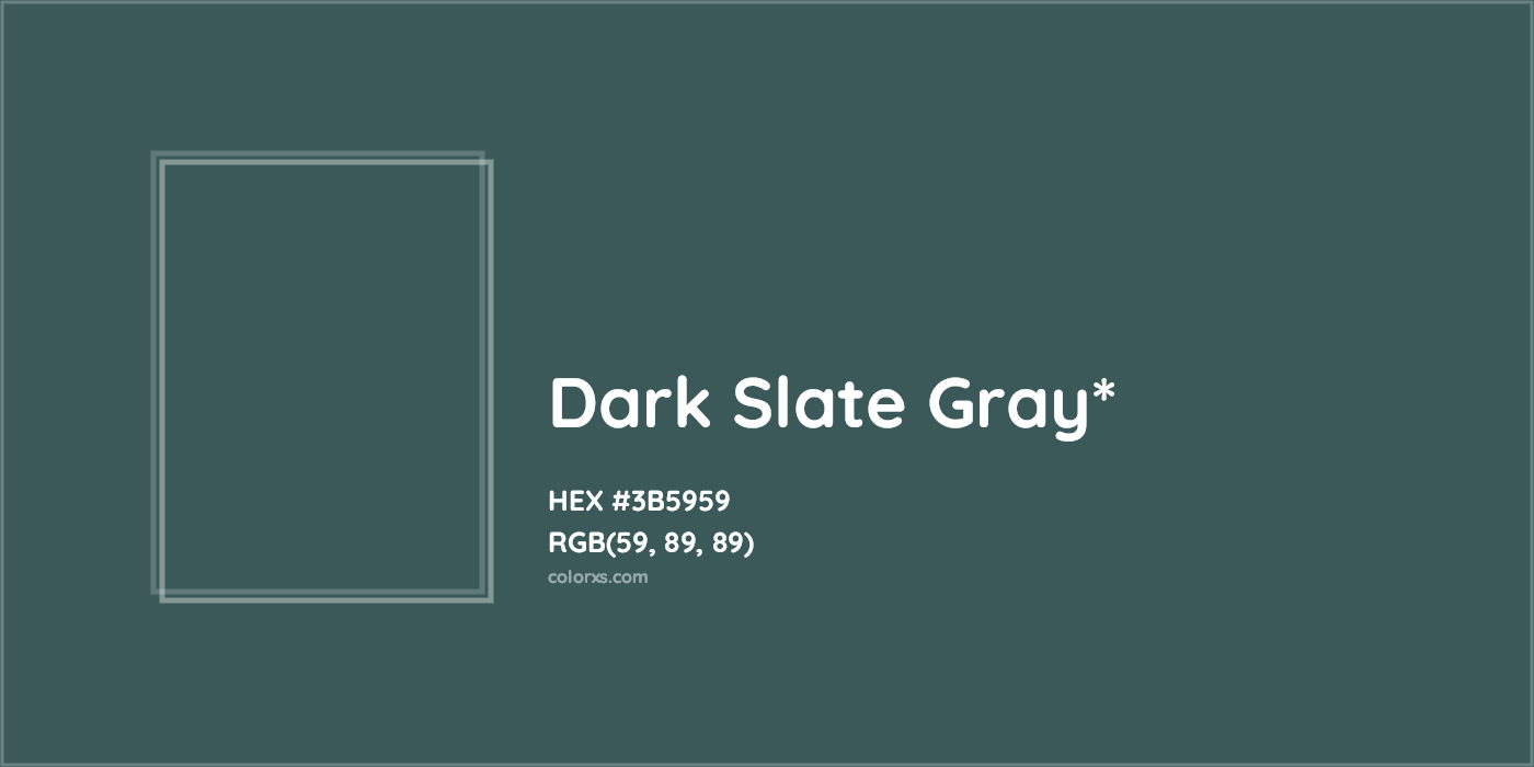HEX #3B5959 Color Name, Color Code, Palettes, Similar Paints, Images