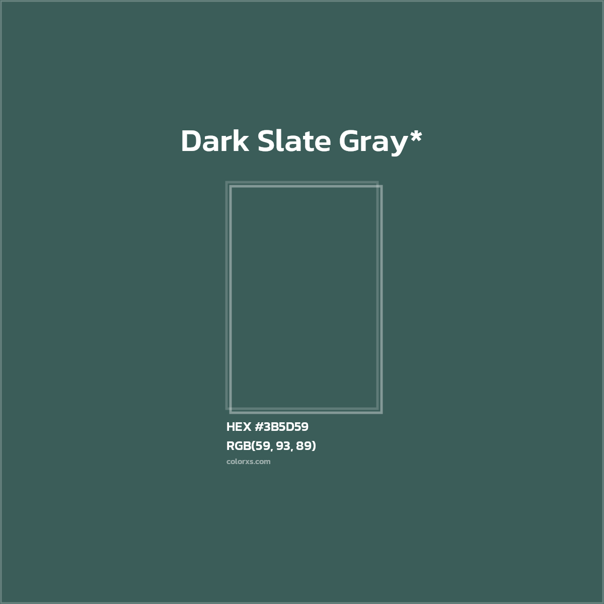 HEX #3B5D59 Color Name, Color Code, Palettes, Similar Paints, Images