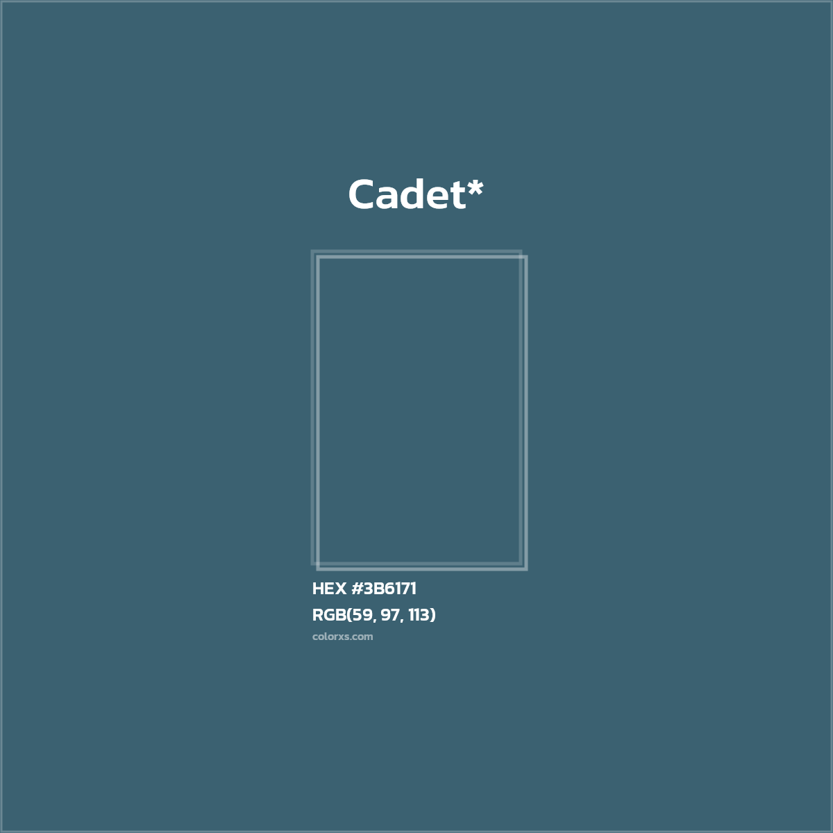 HEX #3B6171 Color Name, Color Code, Palettes, Similar Paints, Images