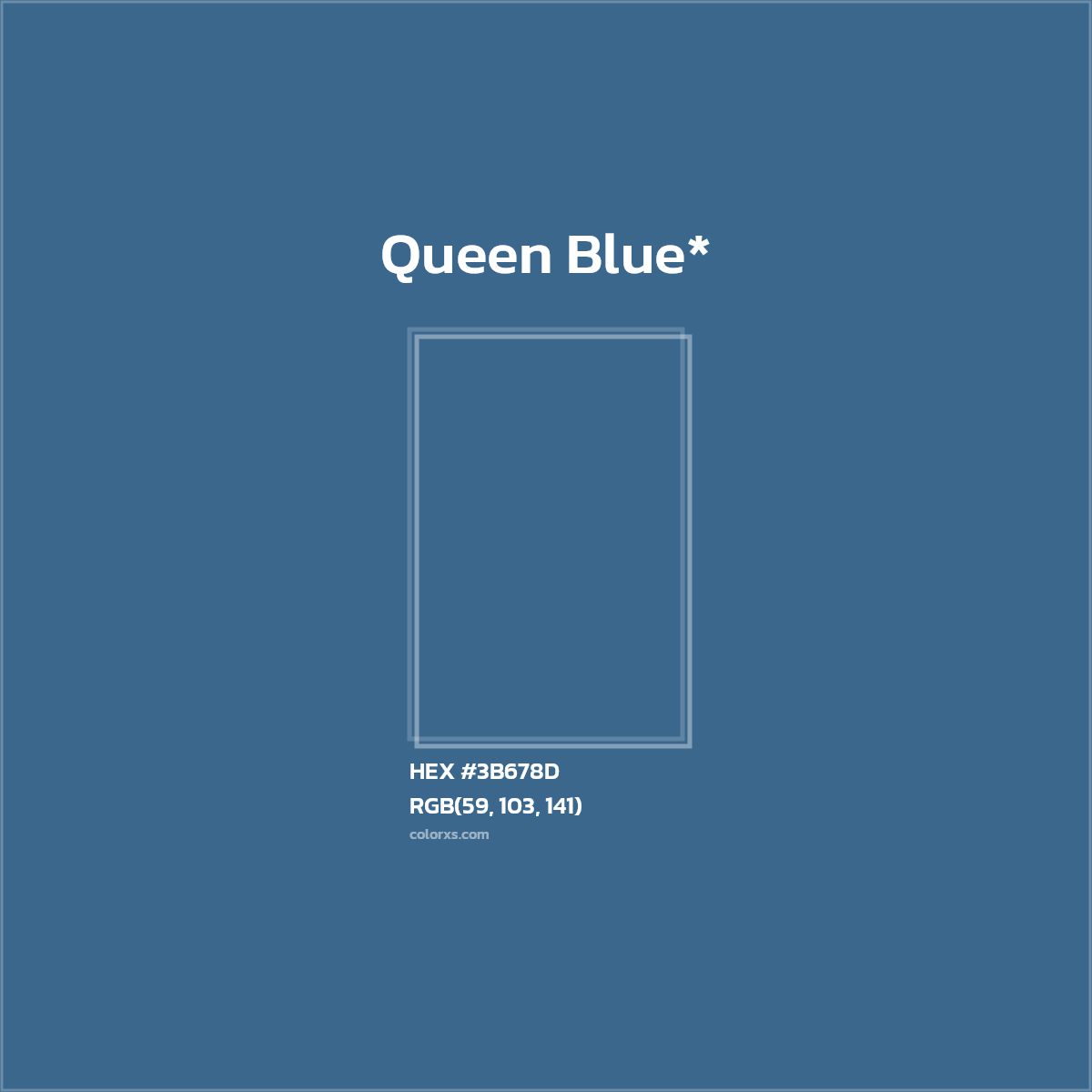 HEX #3B678D Color Name, Color Code, Palettes, Similar Paints, Images