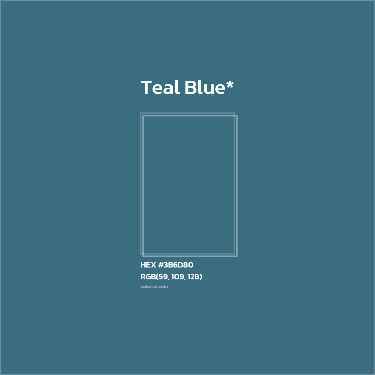 HEX #3B6D80 Color Name, Color Code, Palettes, Similar Paints, Images